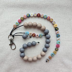 Rechenkette + ABC Kette mit Namen, Schultüte füllung, personalisiertes Geschenk für Schulkind bild 7