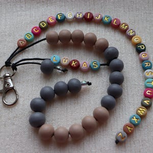 Rechenkette + ABC Kette mit Namen, Schultüte füllung, personalisiertes Geschenk für Schulkind bild 10