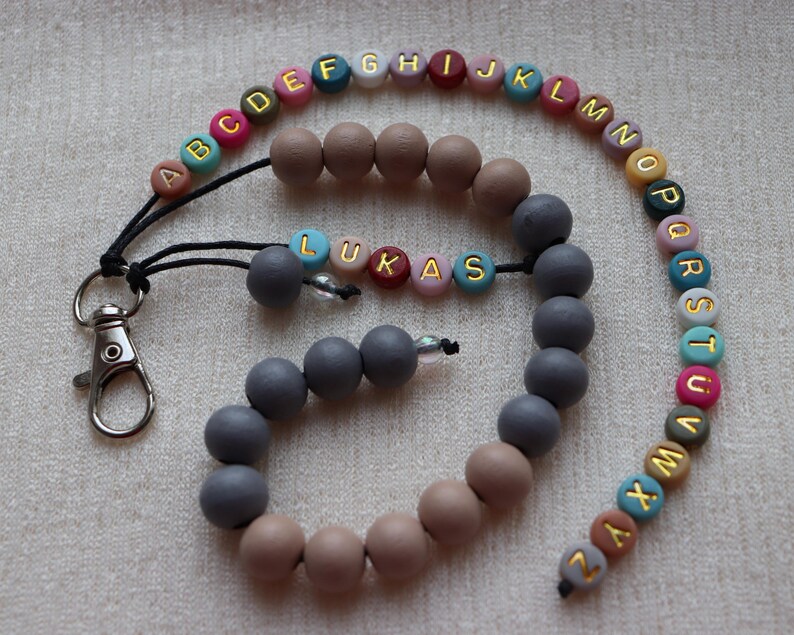 Rechenkette + ABC Kette mit Namen, Schultüte füllung, personalisiertes Geschenk für Schulkind bild 10