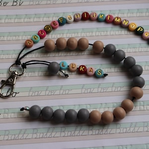 Rechenkette + ABC Kette mit Namen, Schultüte füllung, personalisiertes Geschenk für Schulkind bild 16