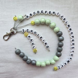 Rechenkette + ABC Kette mit Namen, Schultüte füllung, personalisiertes Geschenk für Schulkind bild 4