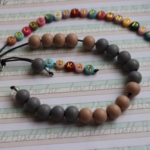 Rechenkette + ABC Kette mit Namen, Schultüte füllung, personalisiertes Geschenk für Schulkind bild 17
