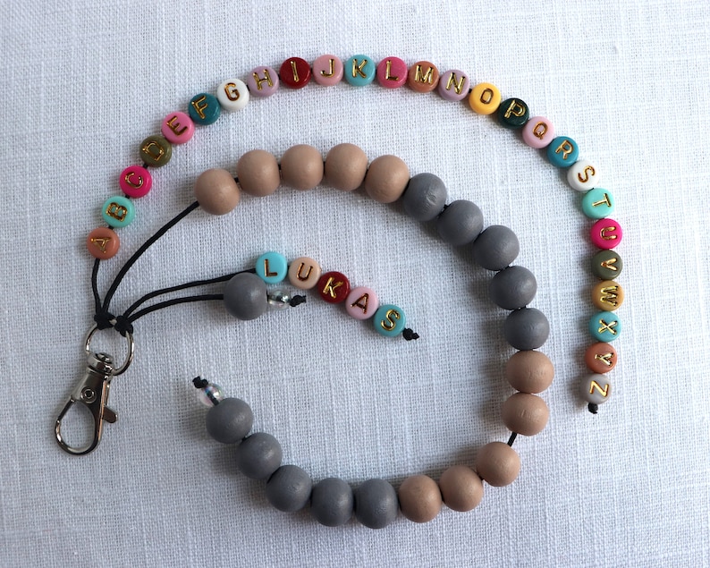 Rechenkette + ABC Kette mit Namen, Schultüte füllung, personalisiertes Geschenk für Schulkind bild 11