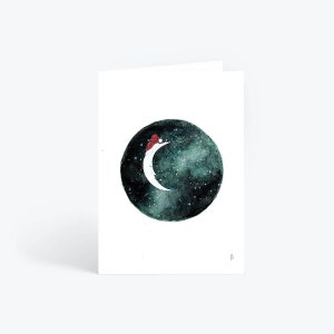 4 x A6 Christmas Moon