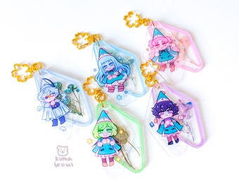 Witch Hat Atelier Dried Flower Charms: Real Hydrangea Flowers