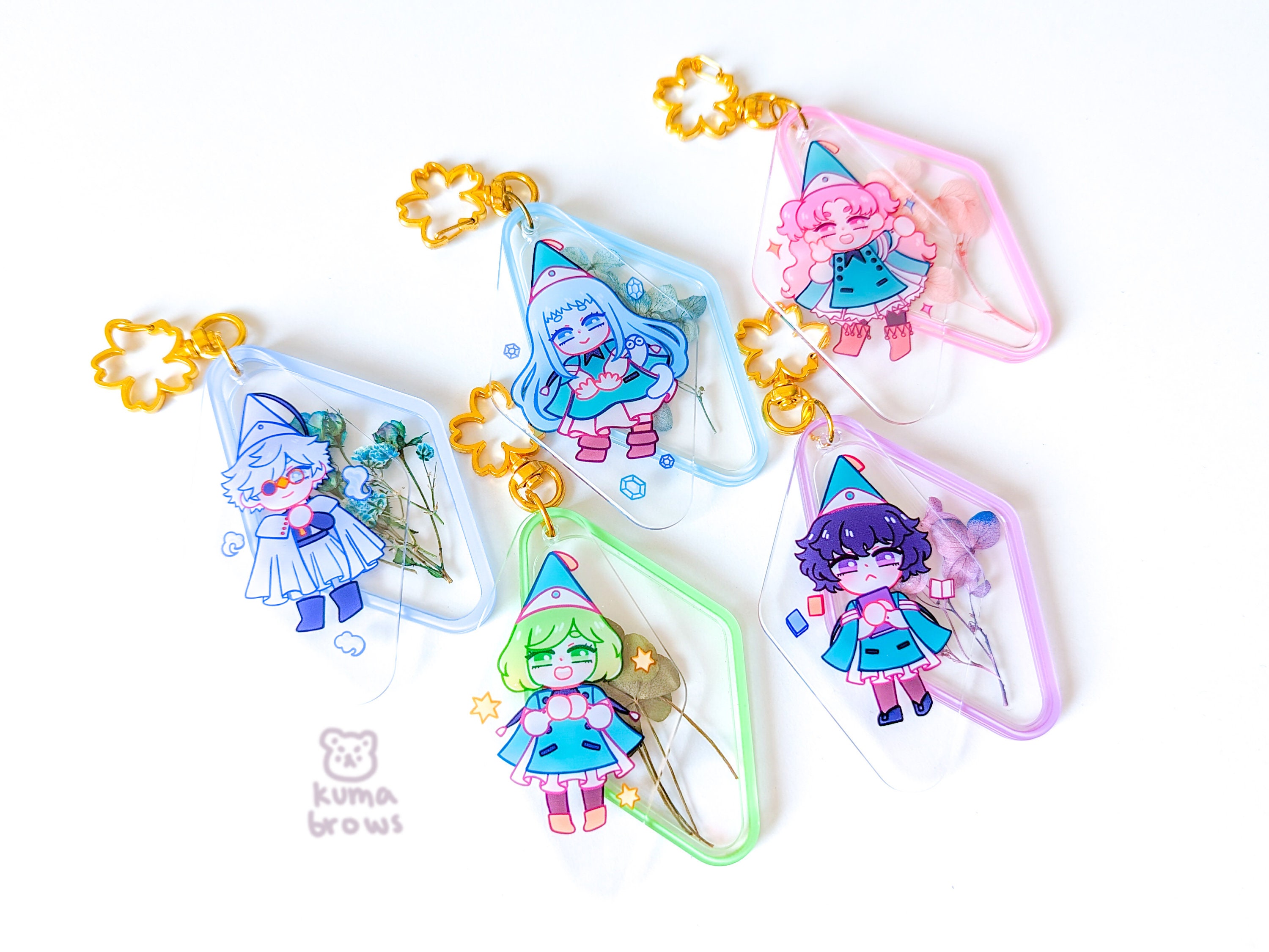 Witch Hat Atelier Dried Flower Charms: Real Hydrangea Flowers - Etsy