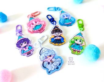 Witch Hat Atelier Charms: Qifrey, Orrugio, Coco, Riche, Tetia, and Agate