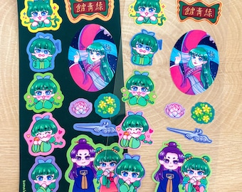 Apothecary Anime Matte Vinyl Sticker Sheet: Waterproof and Long Lasting