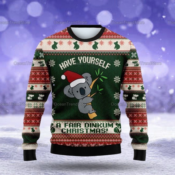 Christmas Ugly Sweater Cute Koala 