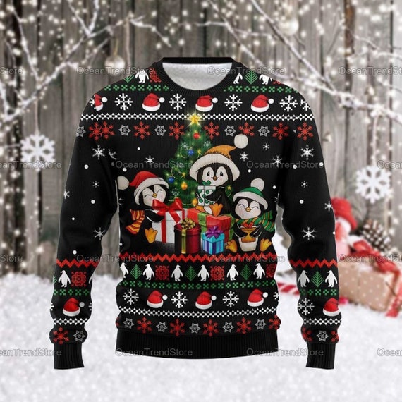 Christmas Ugly Sweater Penguin 