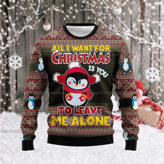 Christmas Ugly Sweater Penguin Ugly 