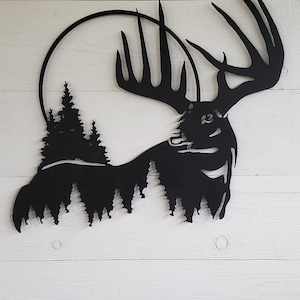 Buck Deer Metal Sign/deer Hunting Sign/hunters Camp/cabin/dad/ - Etsy