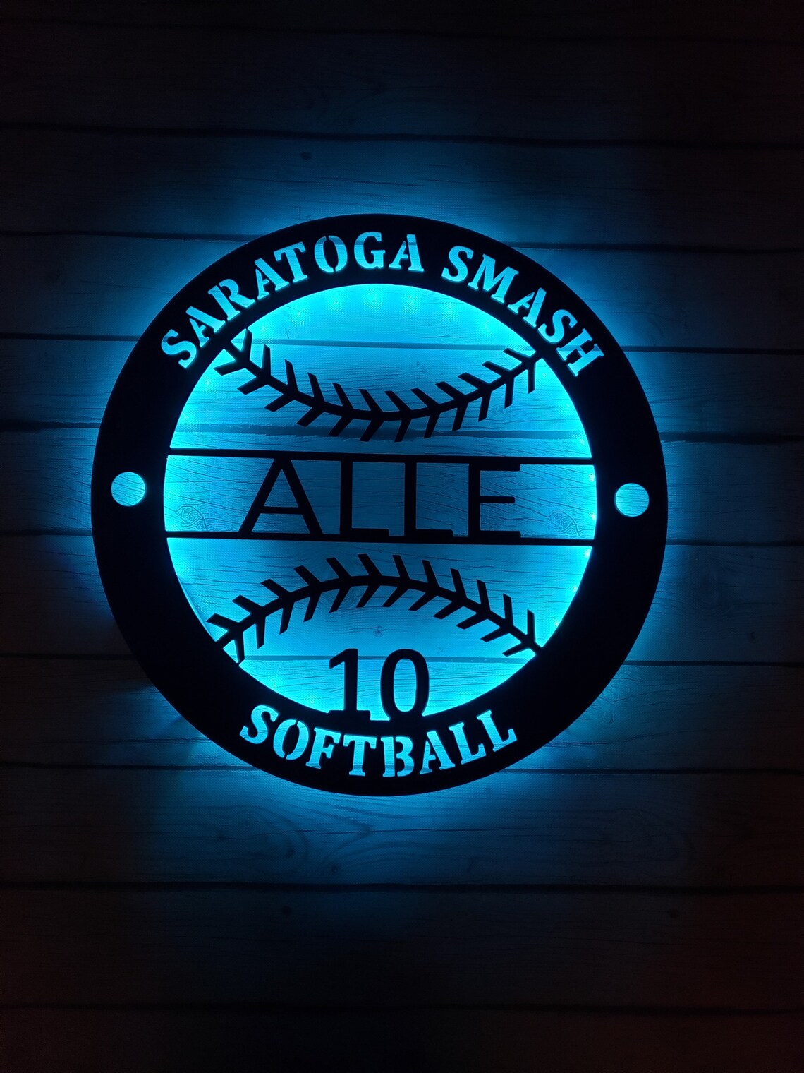 LED Custom Metal Sports Sign/softball/baseball Sign/college Etsy