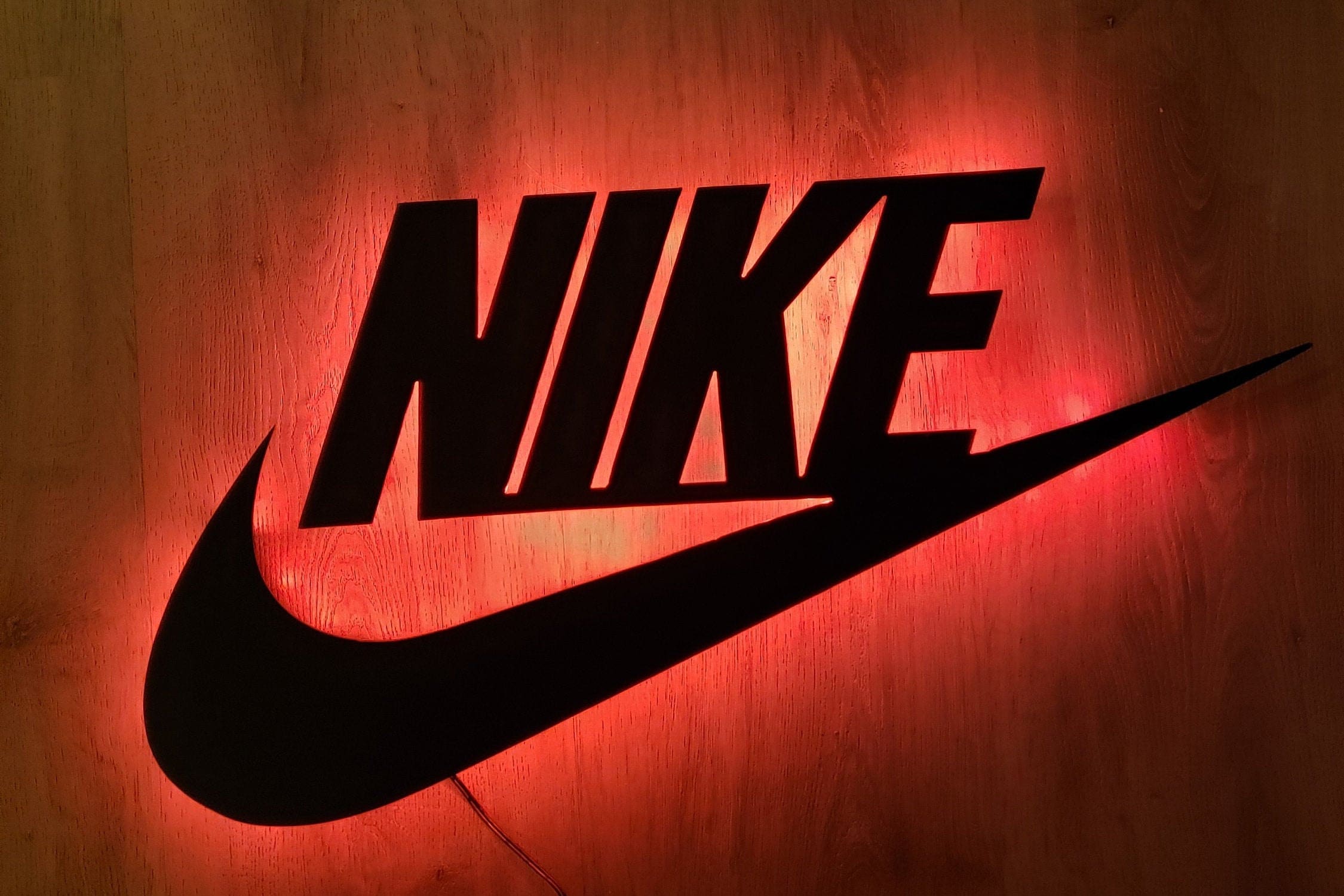 LED Lit Nike Metal Sign/Nike Sign with Lights/Bedroom/Dorm | Etsy