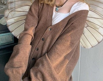 brown pullover sweater