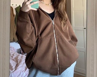 Oversized zip jacket clearance