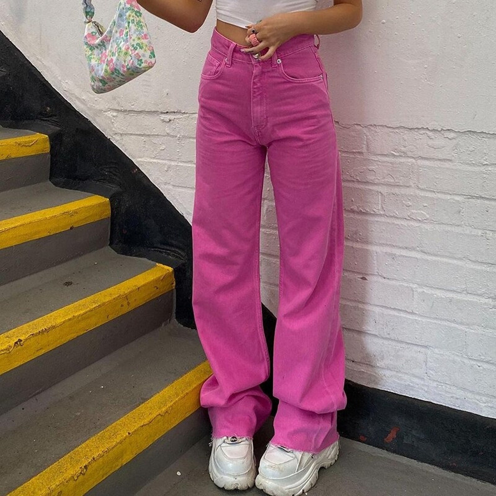 Cargo Pants Pink Vintage Pant Y2K Baggy Womens Clothing | Etsy