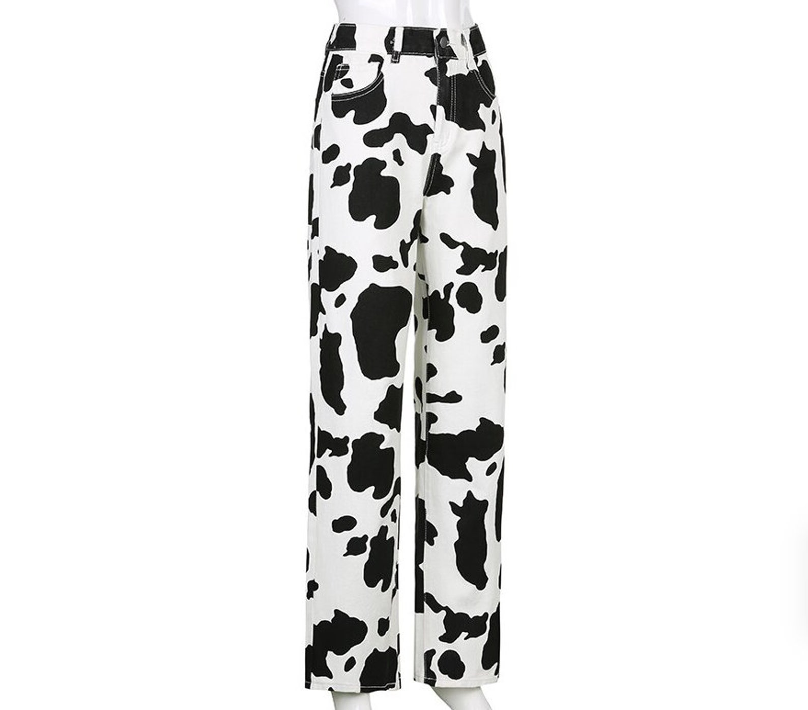 calvin klein cow print pants