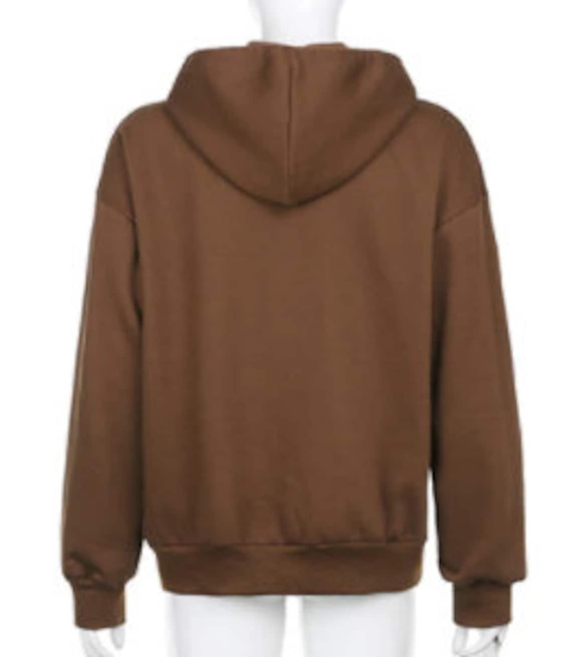 brown black hoodie