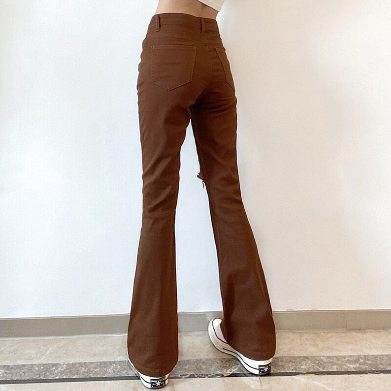 Bruine vintage broek Y2K baggy broek oversized streetwear | Etsy