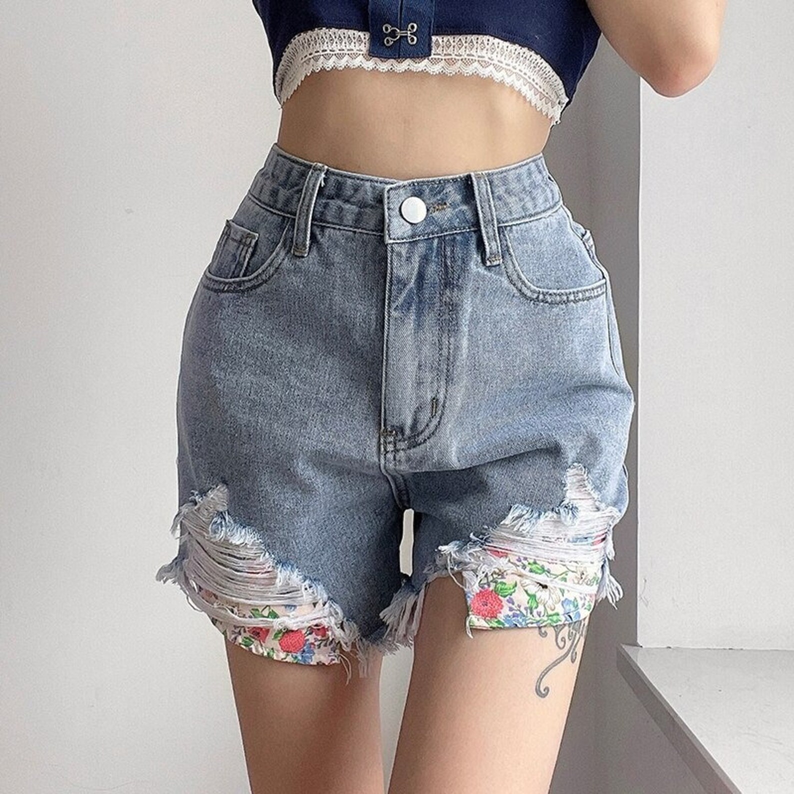 Y2K Denim Skirt Blue Denim Skirt Kawaii High Waist Mini Skirt Etsy