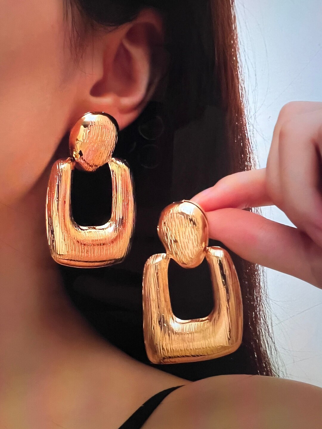 Big geometric earrings Outlet