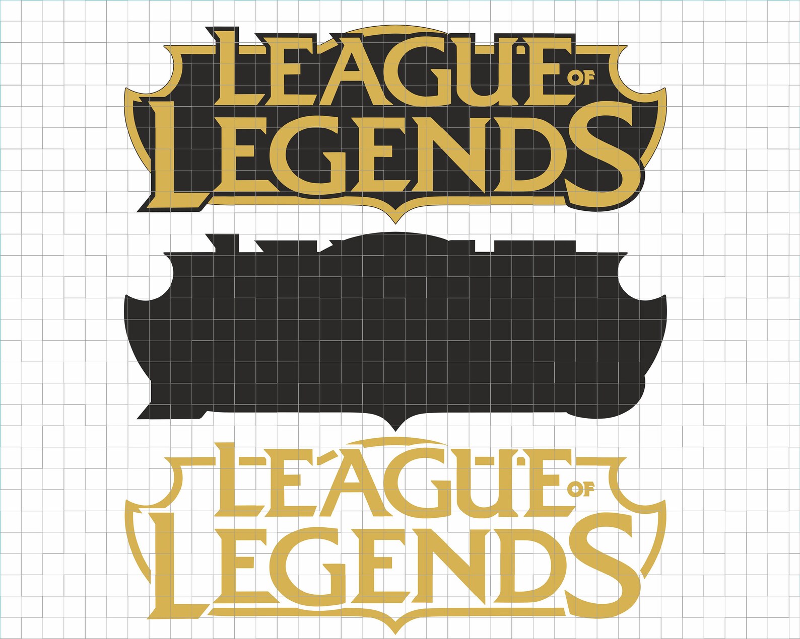 League of Legends Logo SVG file layered Cricut design for | Etsy