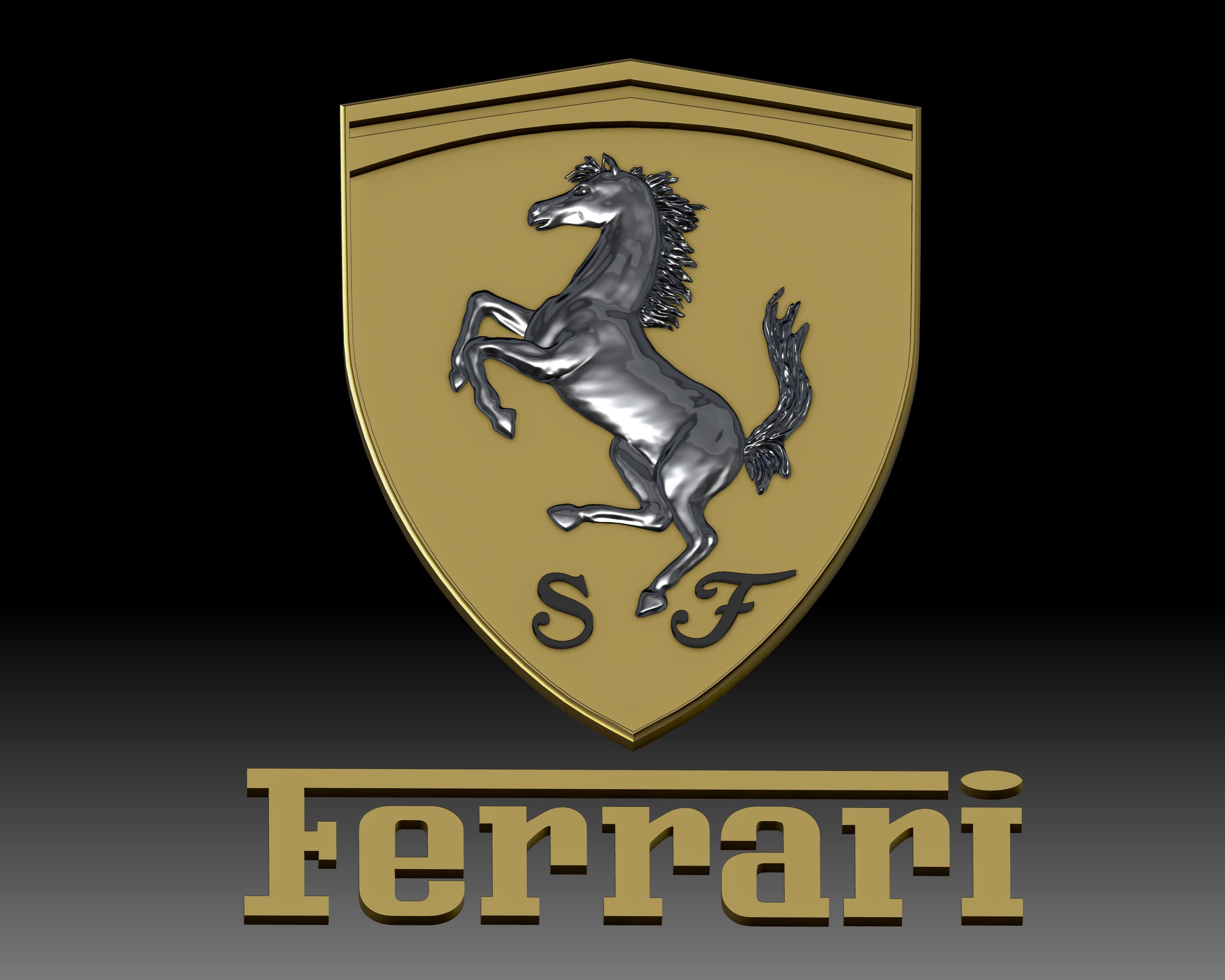Ferrari logo 3d