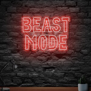 Beast Mode Neon Sign Led Light Home Decor, Custom Neon Sign,decoration ...
