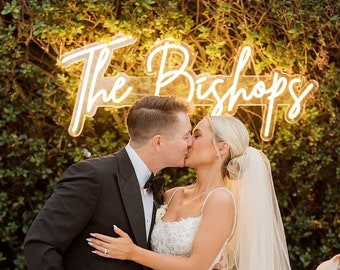 Custom Neon Sign, Wedding Decor, Personalized Business Logo