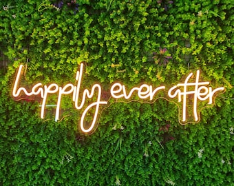 Happily Ever After LED Neon Sign, Wedding Decor
