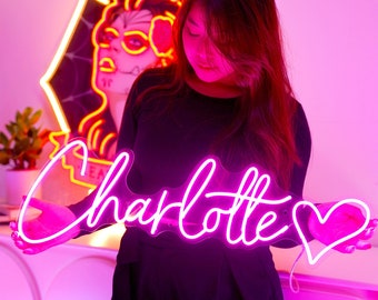 Custom Name LED Neon Sign, Wedding Home Decor, Personalized Name Light, Kid Room Art