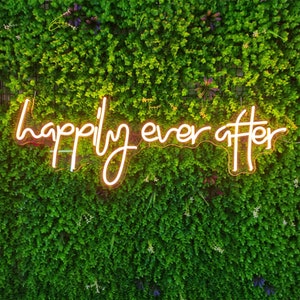 HAPPILY EVER AFTER Neon Sign Led Light, Wedding Decor, Wedding Decorations, Wedding Neon sign, Bridal Decor Signs, Wedding Gifts