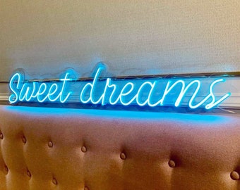 Sweet Dreams Neon Sign, Custom LED Wall Decor