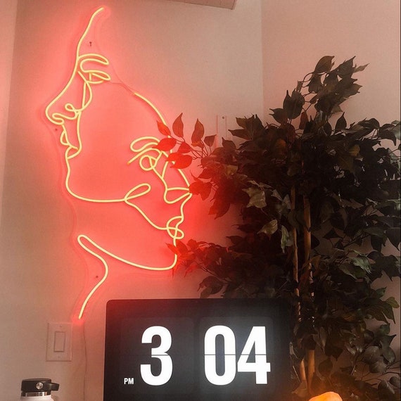 Two Face Neon Sign Led Light Home Decor Custom Neon Sign - Etsy Canada