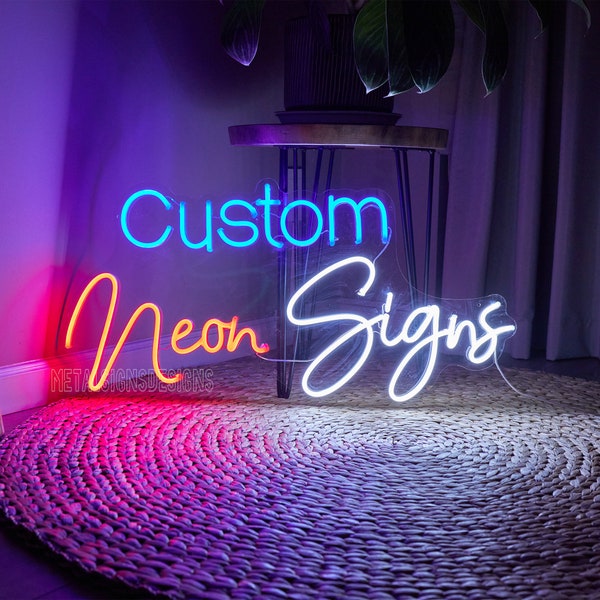 Custom Neon Sign Led Light, Wedding Neon Sign, Custom Name Neon Sign, Customized Gifts, Personalized Neon Sign, Hand Crafted Wall Hangings