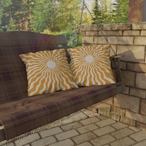Outdoor Pillows - Boho Gold Sunny