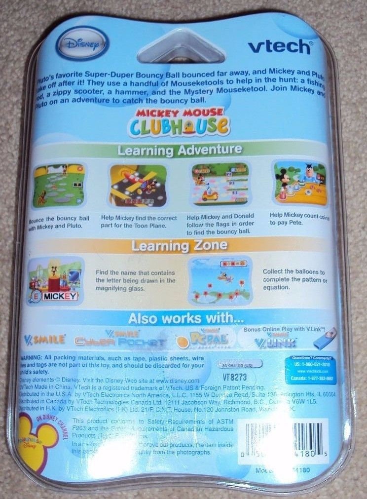 V.smile Vmotion Smartridge Mickey Mouse Clubhouse vtech Etsy