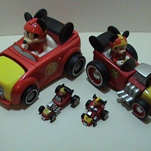 Mickey & His Hot Rod Track Roadster and Hot Rod Jalopy Racer