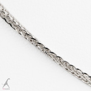 125N- Necklate Platinum950 Genuine - Wheat link chain Solid- Length 18 Inhces-Thicknes 1mm7- Weigth 7gram38