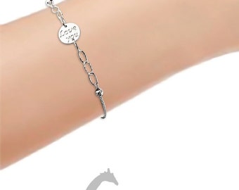 21B- Bracelet Platinum950- Love You Bracelet-Circle Joint Wheat Bracelet-  Adjustable Length up to 7.5 Inc-Width Circle7.5- Weight2.79gram