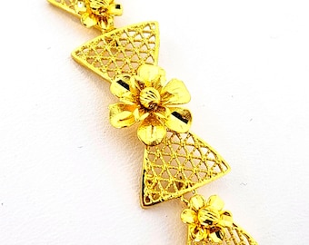 Handcrafted 21K and 24K Gold Bracelets – Intricate Designs | Multiple Styles & Weights