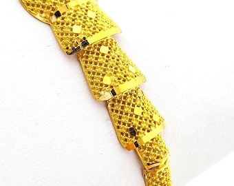 Handcrafted Real 21K and 24K Gold Bracelets – Intricate Designs | Multiple Styles & Weights