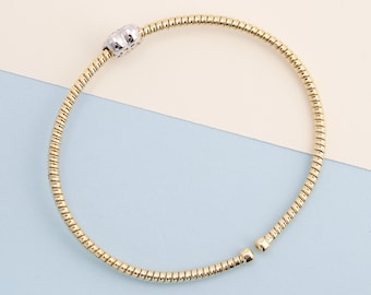 B1205-Diamond-18K Aferin Bangle