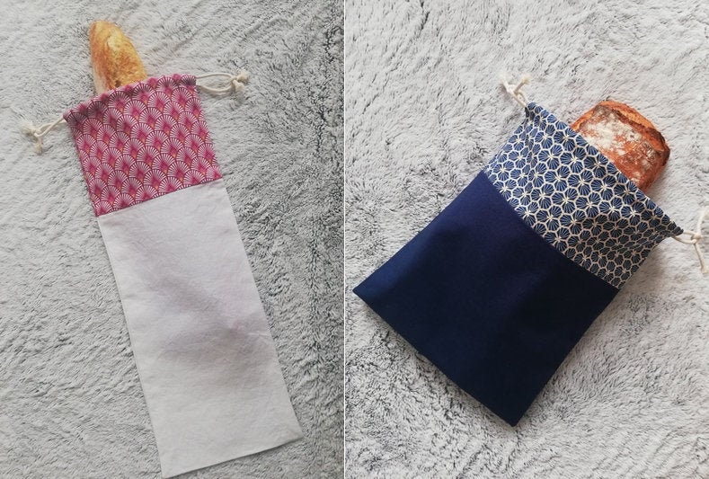 Sac à Pain - Sac Baguette Rangement Pain, Baguette/Zéro Déchet