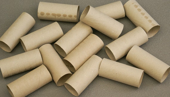 Empty Toilet Paper Cardboard Rolls Cylinders Toilet Paper Tubes Recycle  Craft Supply 