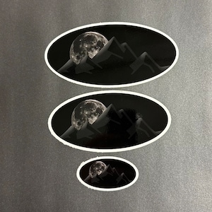 Mountain/moon overlay decals for all year/models of Subarus