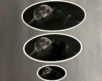 Mountain/moon overlay decals for all year/models of Subarus