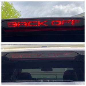 Vinyl brake light decal - matte black