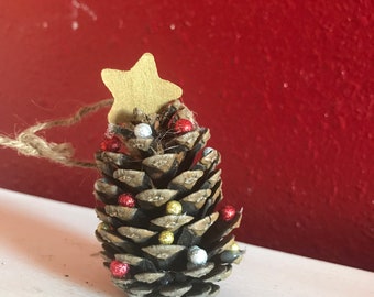 Fabric Christmas Trees Set of Three 3-D Christmas Tree Ornaments On Sale Yours Truly Ornament Kit Vintage 1978 and Sealed